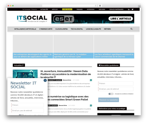 Cookie Notice & Compliance for GDPR / CCPA (cookie-notice) free WordPress plugin - itsocial.fr