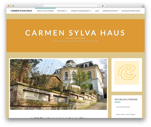 Nisarg WordPress theme - carmensylvahaus.de/homepage
