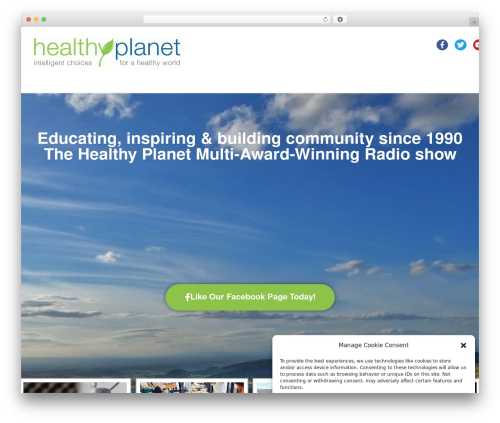 OceanWP best WordPress theme - healthyplanetusa.org