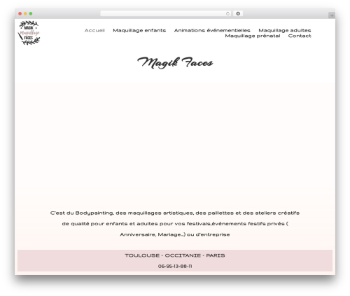 OceanWP theme WordPress - magikfaces-maquillageartistique.com