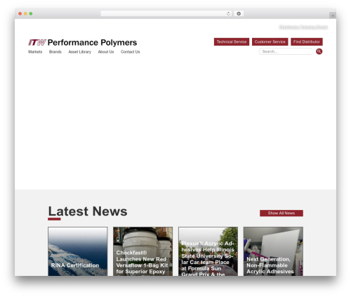 OceanWP WordPress theme - itwperformancepolymers.com