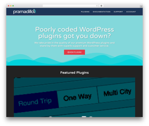 OceanWP WordPress theme design - pramadillo.com