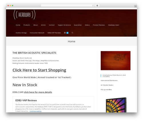 OceanWP WordPress theme - headwaymusicaudio.com