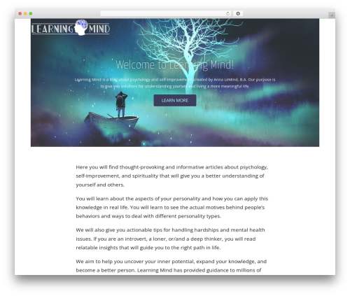 OceanWP WordPress theme - learning-mind.com