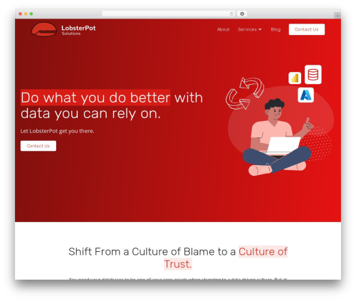 OceanWP WordPress theme - lobsterpot.com.au