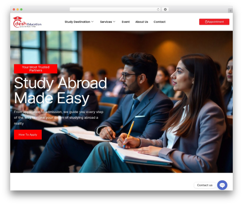OceanWP WordPress theme - desheducation.com