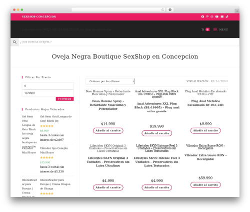 OceanWP WordPress website theme - ovejanegraboutique.cl