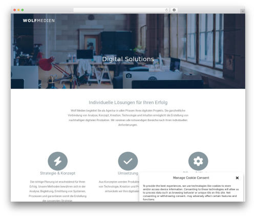 OceanWP WP theme - wolfmedien.de