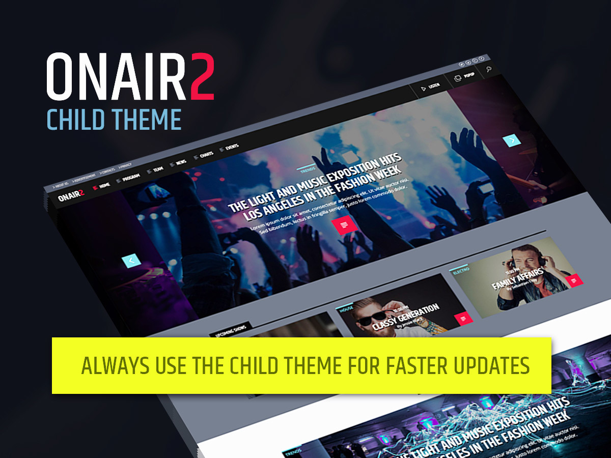 OnAir2 Child WordPress theme