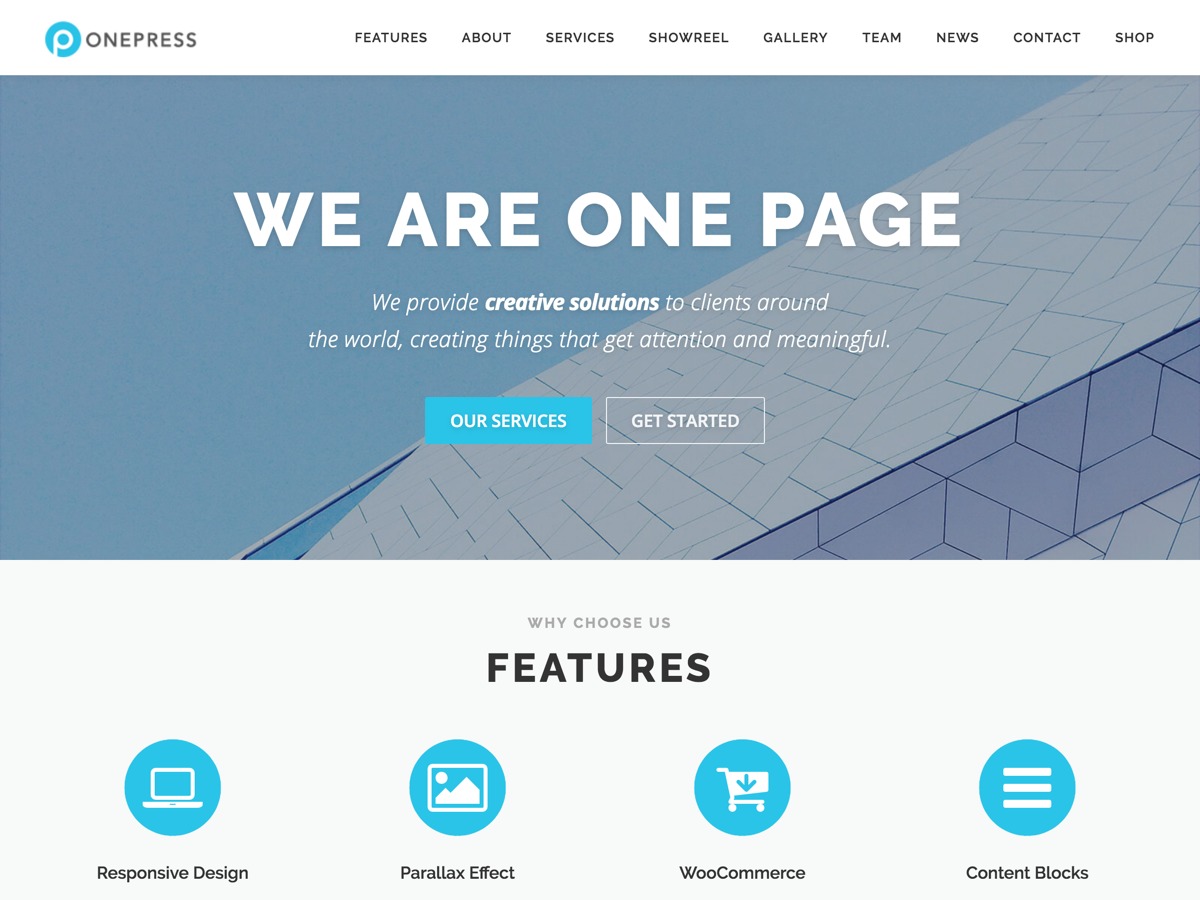 OnePress Free WordPress Themes Download