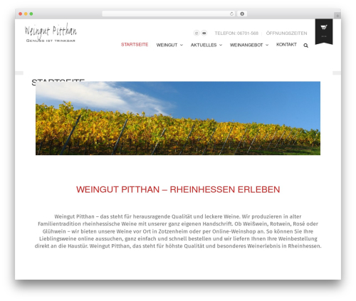 Oxygen free WordPress theme - weingut-pitthan.de