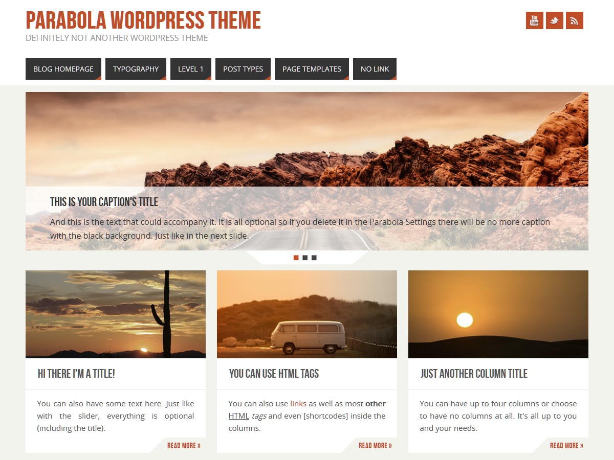Parabola WordPress gallery theme by Cryout Creations