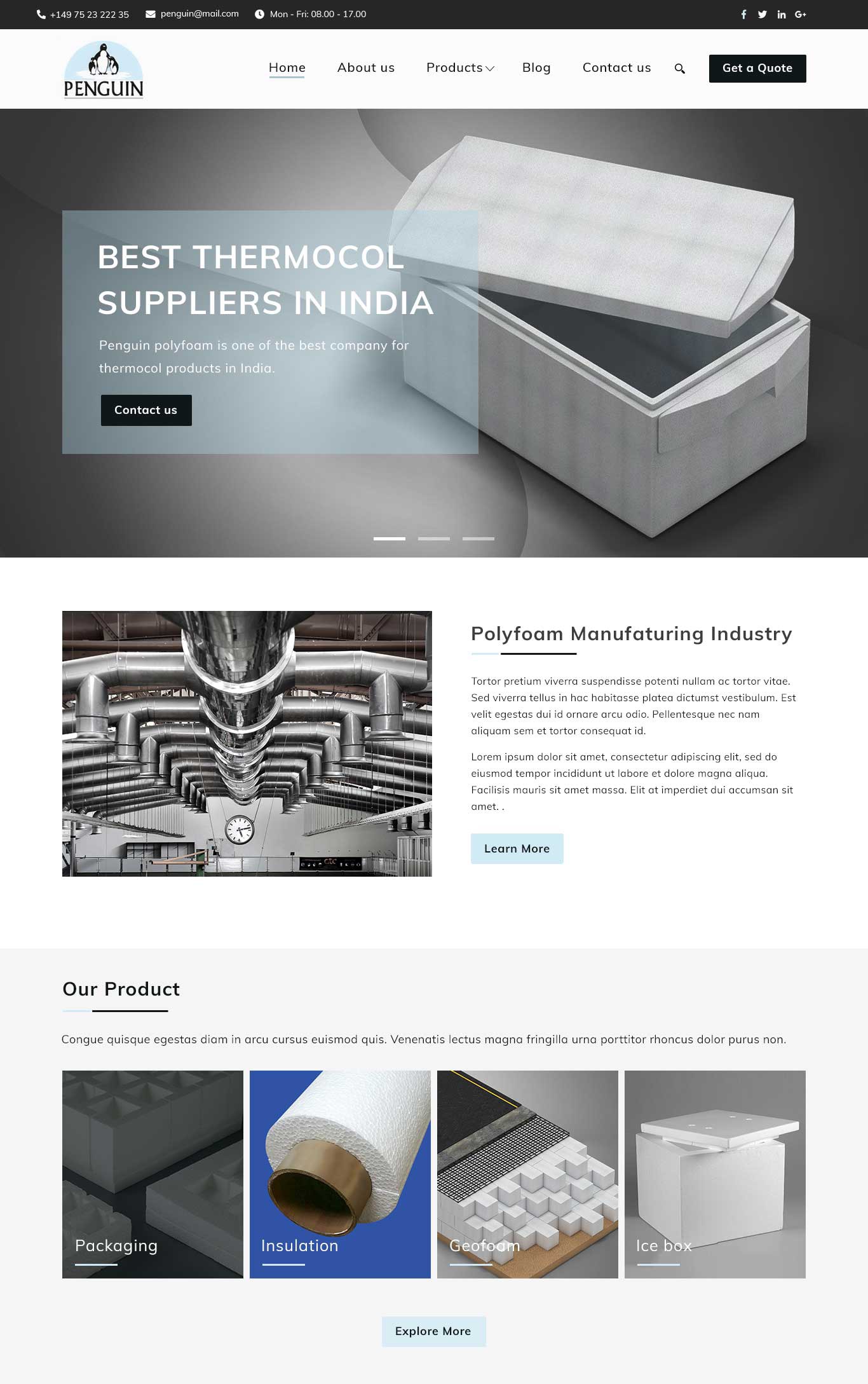 Penguin WordPress theme free download