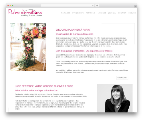 Perles Emotions WP theme - perlesdemotions.com