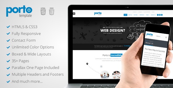 Porto WordPress portfolio theme