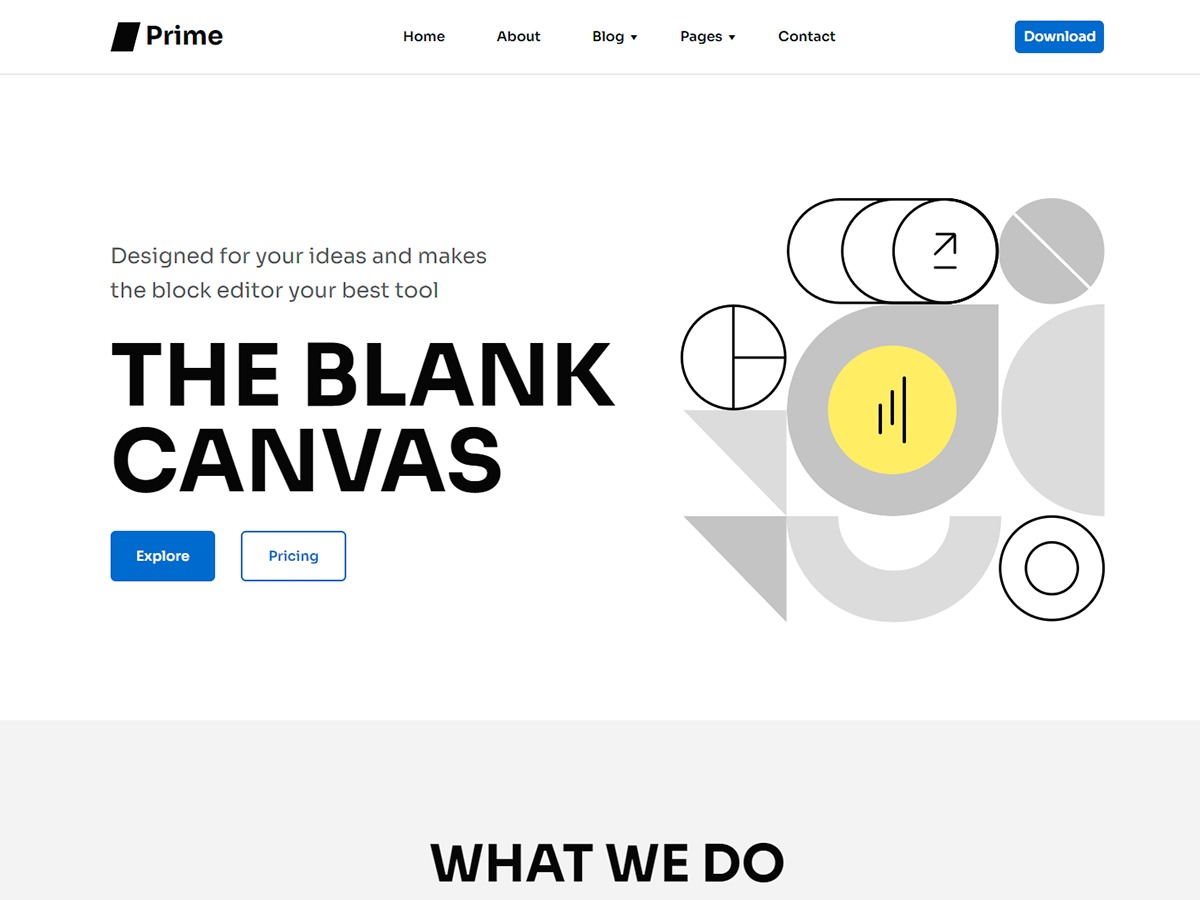 Prime FSE company WordPress theme