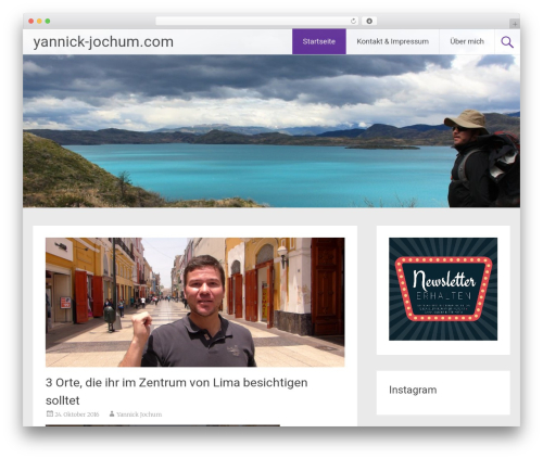 Radiate theme WordPress free - yannick-jochum.com