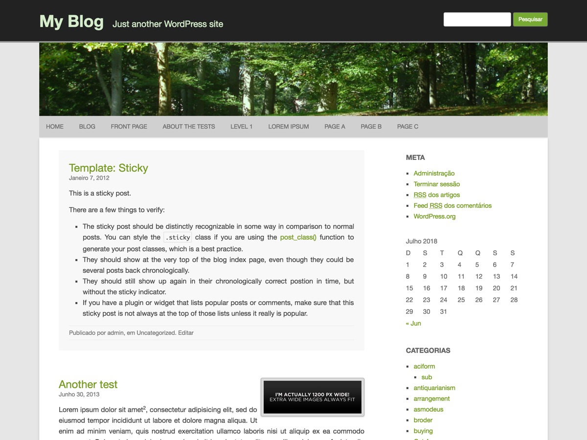 RCG Forest WordPress theme free download
