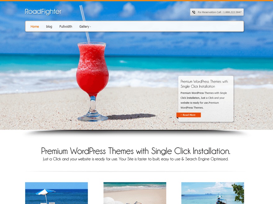 Road Fighter free WordPress theme