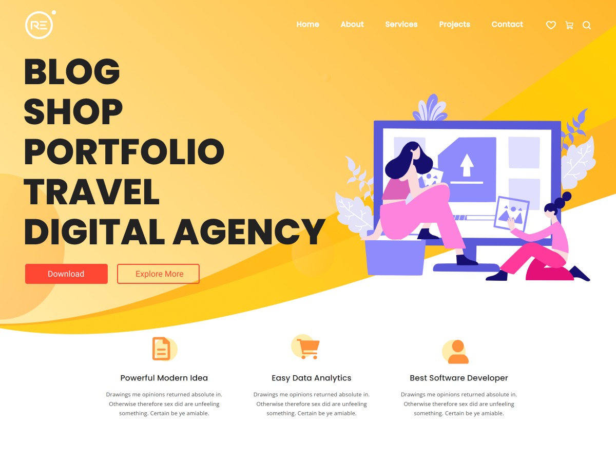 Royal Elementor Kit personal blog WordPress theme