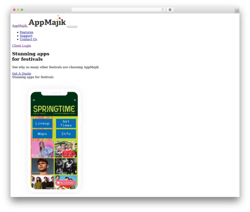 Saasland best WordPress theme - appmajik.com