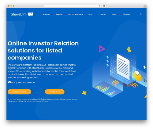 Saasland WP theme - sharelinktechnologies.com