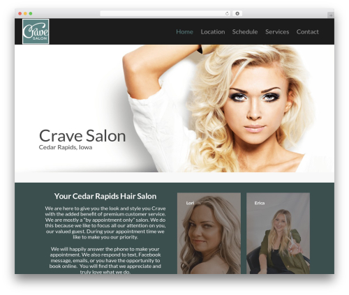 Salient theme WordPress - cravesalon.co