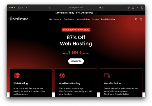 Siteground Black Friday