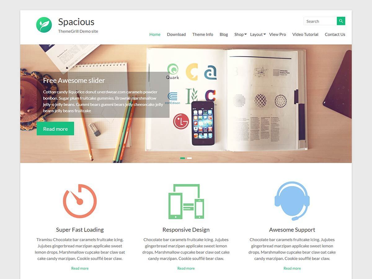 Spacious free WordPress theme by ThemeGrill