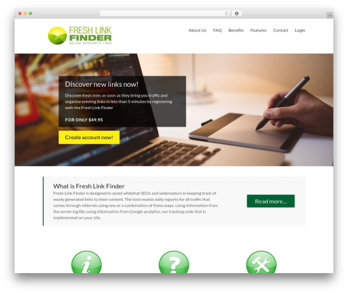 Spacious theme WordPress - devhome.freshlinkfinder.com