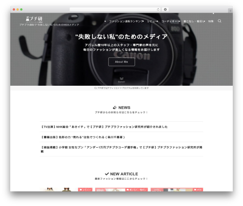 Swell WordPress theme design - putiken.jp