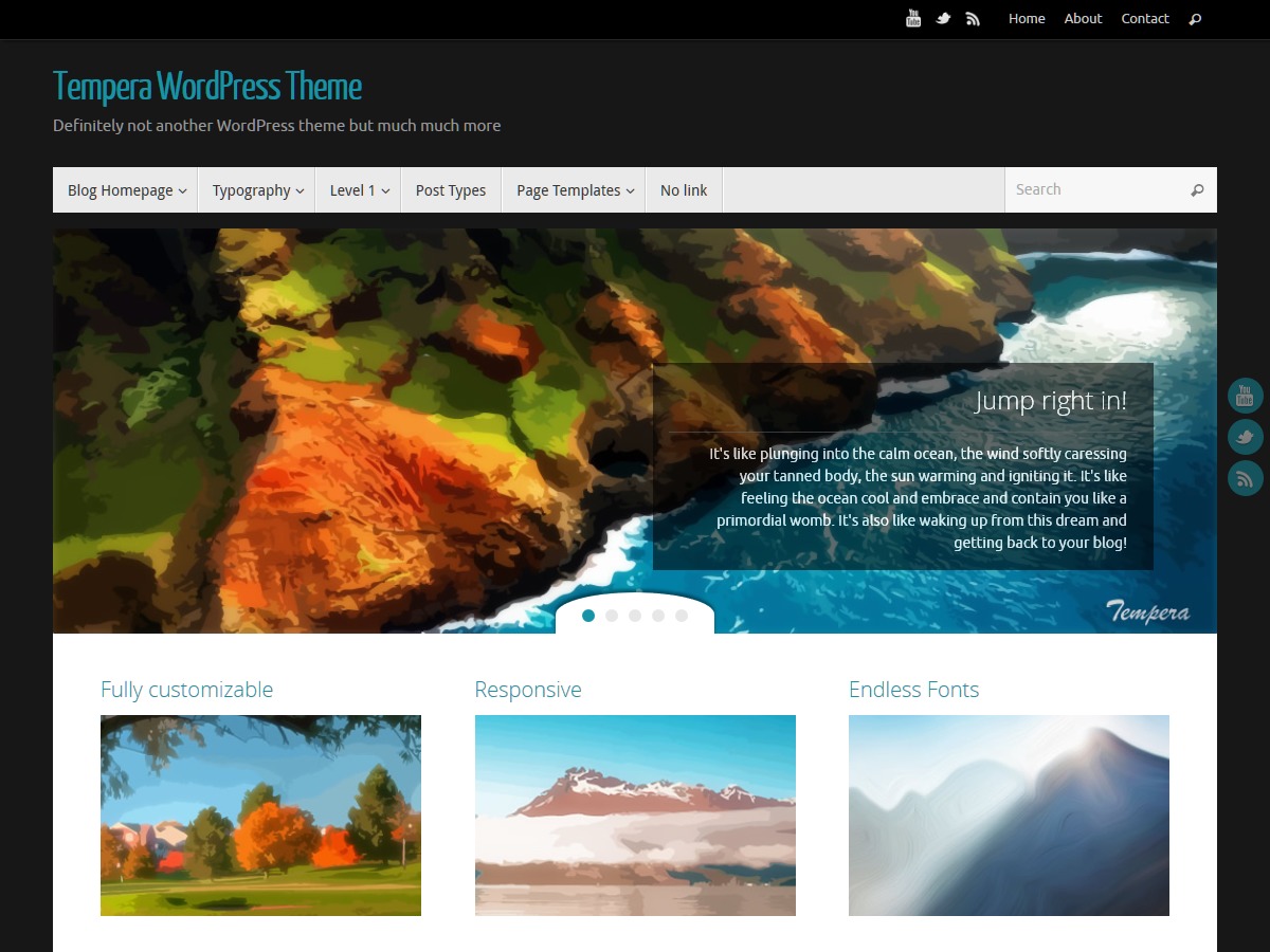 Tempera theme WordPress free by Cryout Creations