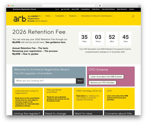 Theme WordPress ARB Theme - arb.org.uk