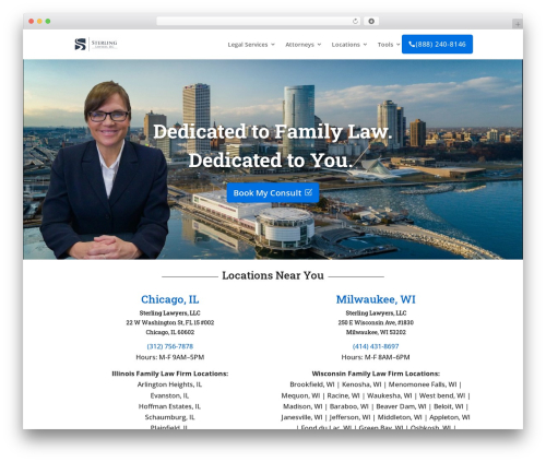 Theme WordPress Divi - sterlinglawyers.com