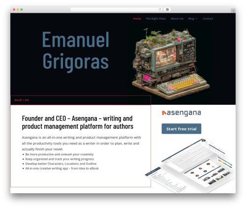 Theme WordPress Divi - emanuelgrigoras.com