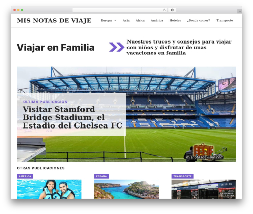 Theme WordPress GeneratePress - misnotasdeviaje.com