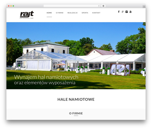 Theme WordPress One Page Responsive WordPress Theme - haleinamioty.pl