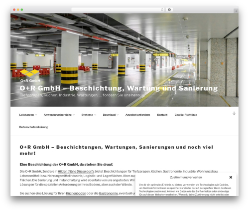 Theme WordPress Twenty Seventeen - o-r.de