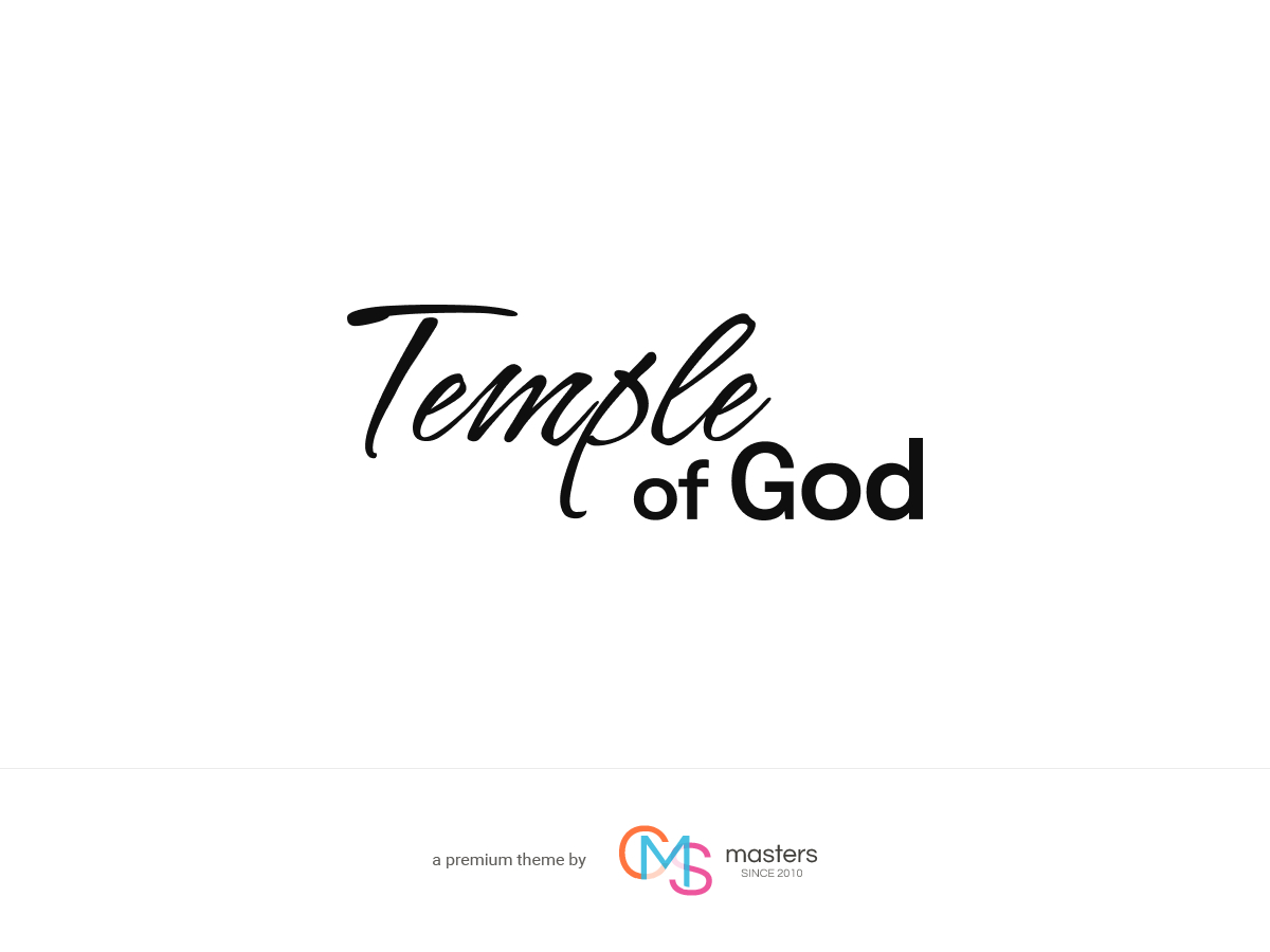 Temple Of God WordPress ecommerce theme