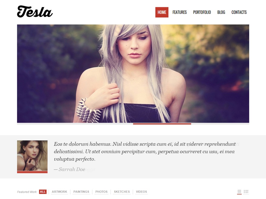 Tesla free WordPress theme