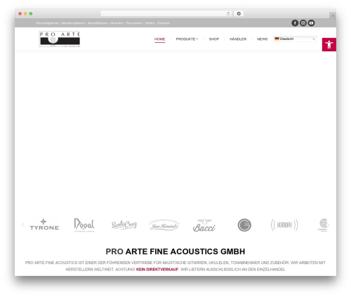 The7 WordPress page theme - pro-arte-acoustics.de
