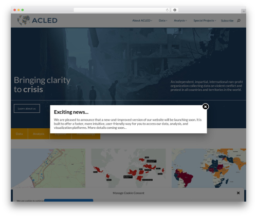 The7 WordPress theme - acleddata.com