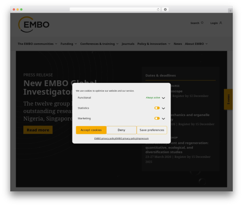 The7 WP theme - embo.org