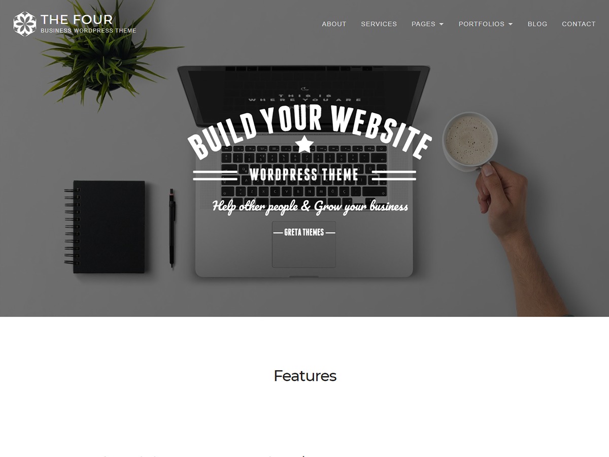 TheFour Lite free WordPress theme