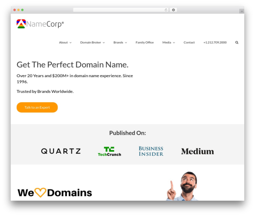Theme WordPress Avada - namecorp.com