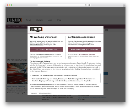 Theme WordPress Avada - linux-magazin.de