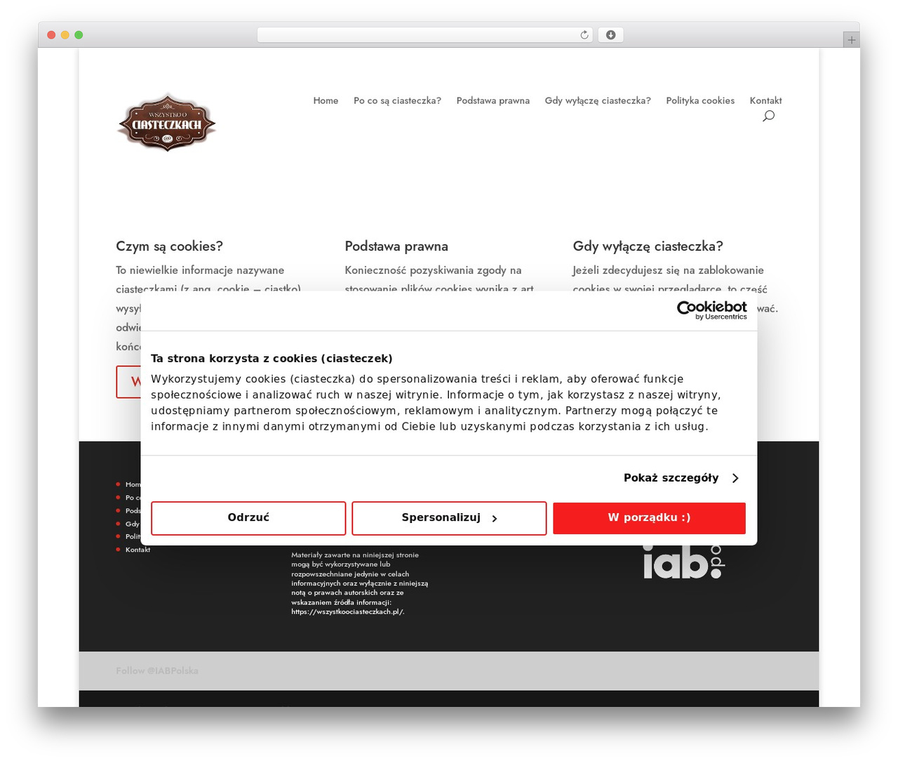 Theme WordPress Divi - wszystkoociasteczkach.pl