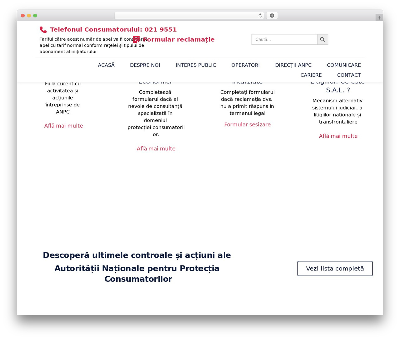 Theme WordPress Divi - anpc.ro