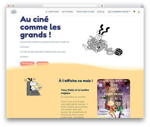 Theme WordPress Divi - aucinecommelesgrands.ch
