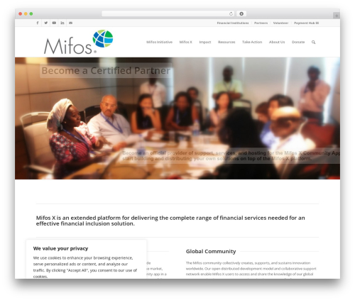 Theme WordPress Enfold - mifos.org